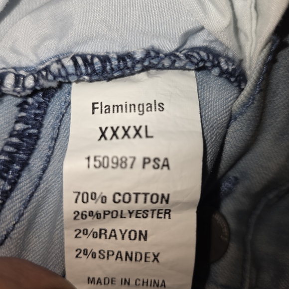 Light Blue Women's Cargo Jeans Nwot Plus - Picture 3 of 8